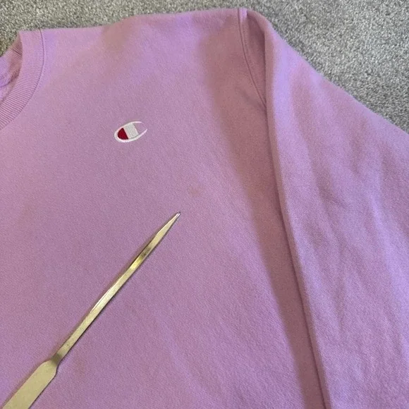 Vintage Champion Reverse Weave Crewneck Sweatshirt Pink Men's Large - Picture 4 of 7